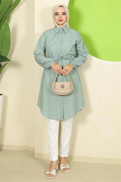 Yazlık Beli Bağlamalı Tunik Mint HM2811