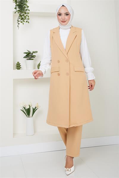 Yelekli İkili Takım Camel HM2497