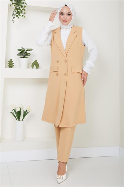 Yelekli İkili Takım Camel HM2497