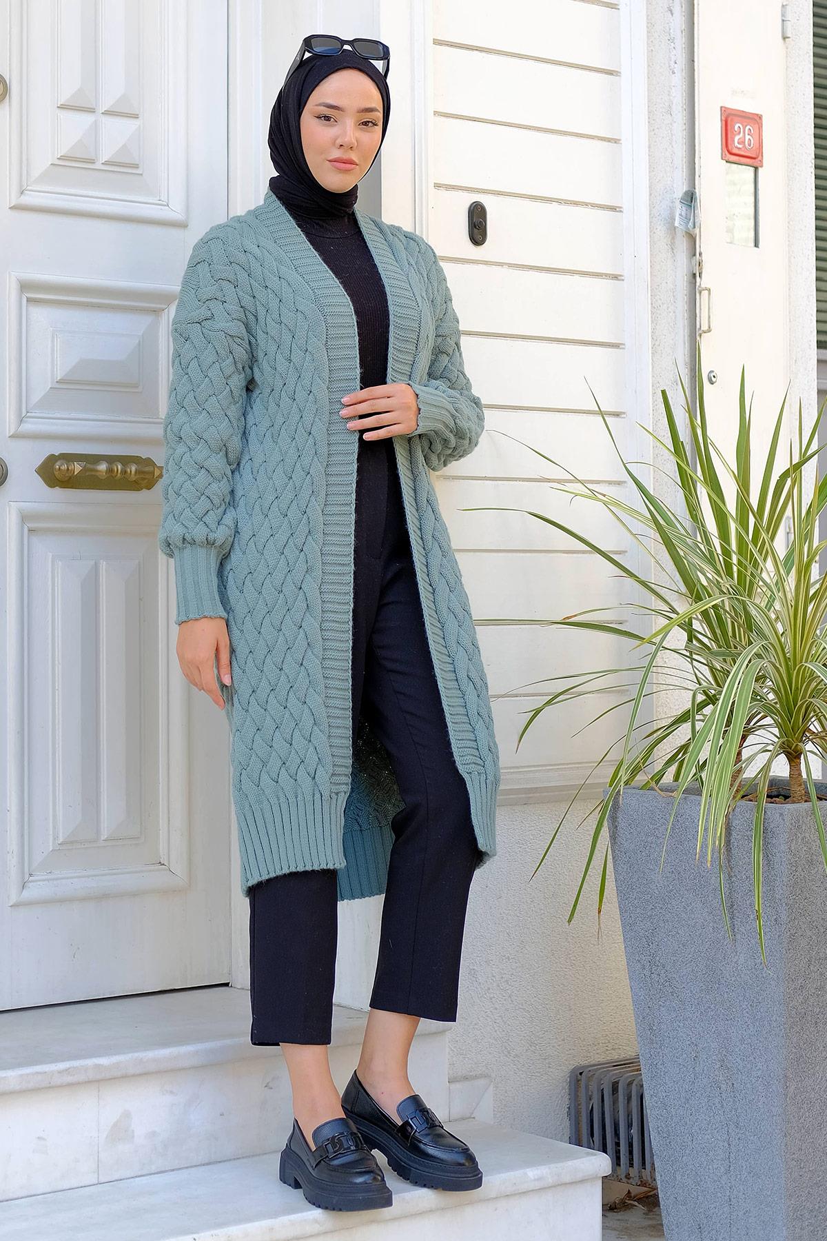 Araboy Triko Hırka Mint HM2227