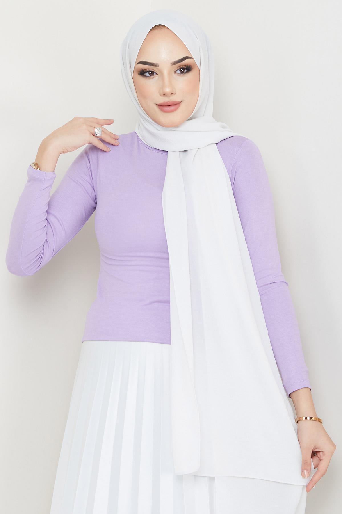 Balıkçı Yaka Body Lila