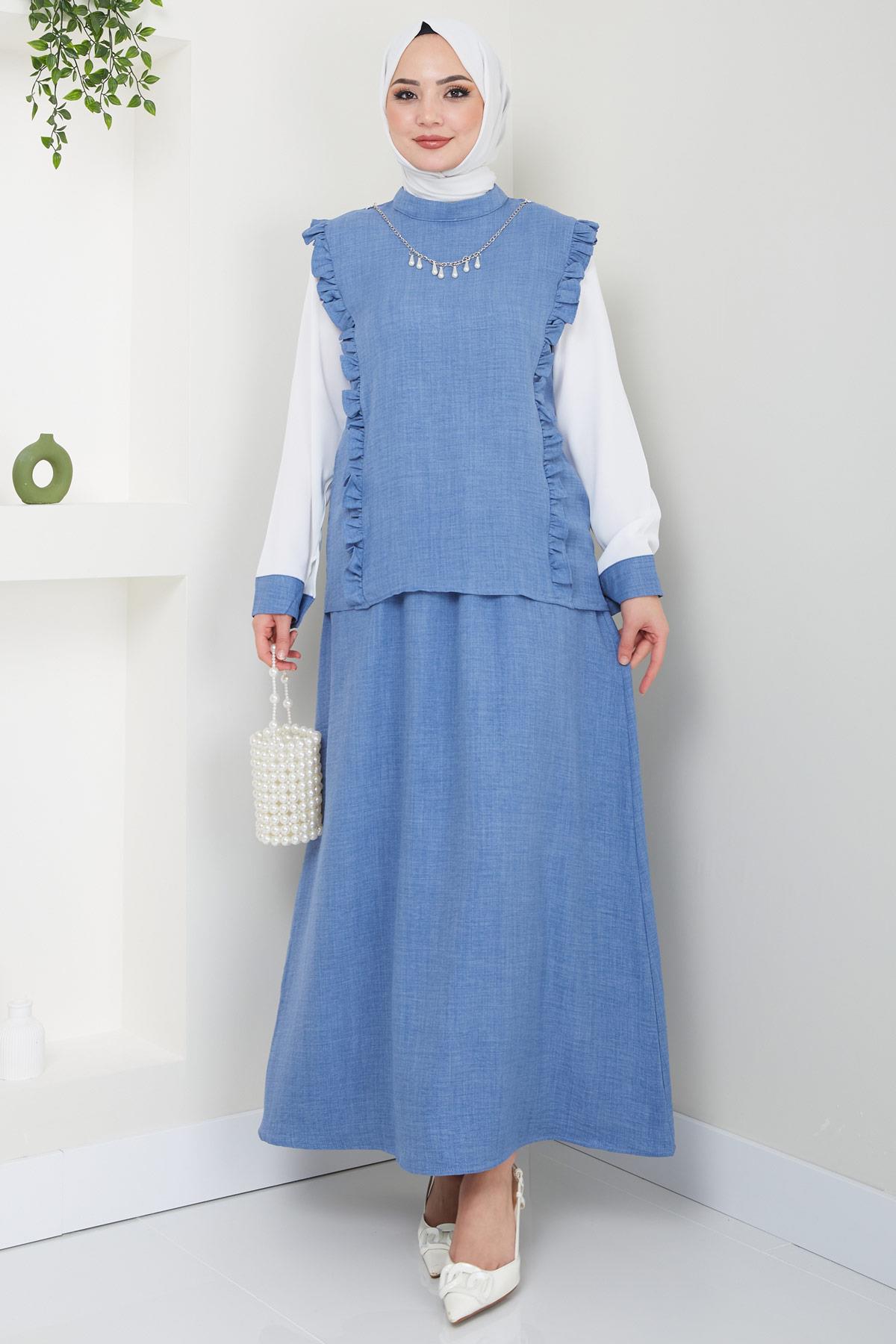 Elisa Etekli Takım İndigo HM2397