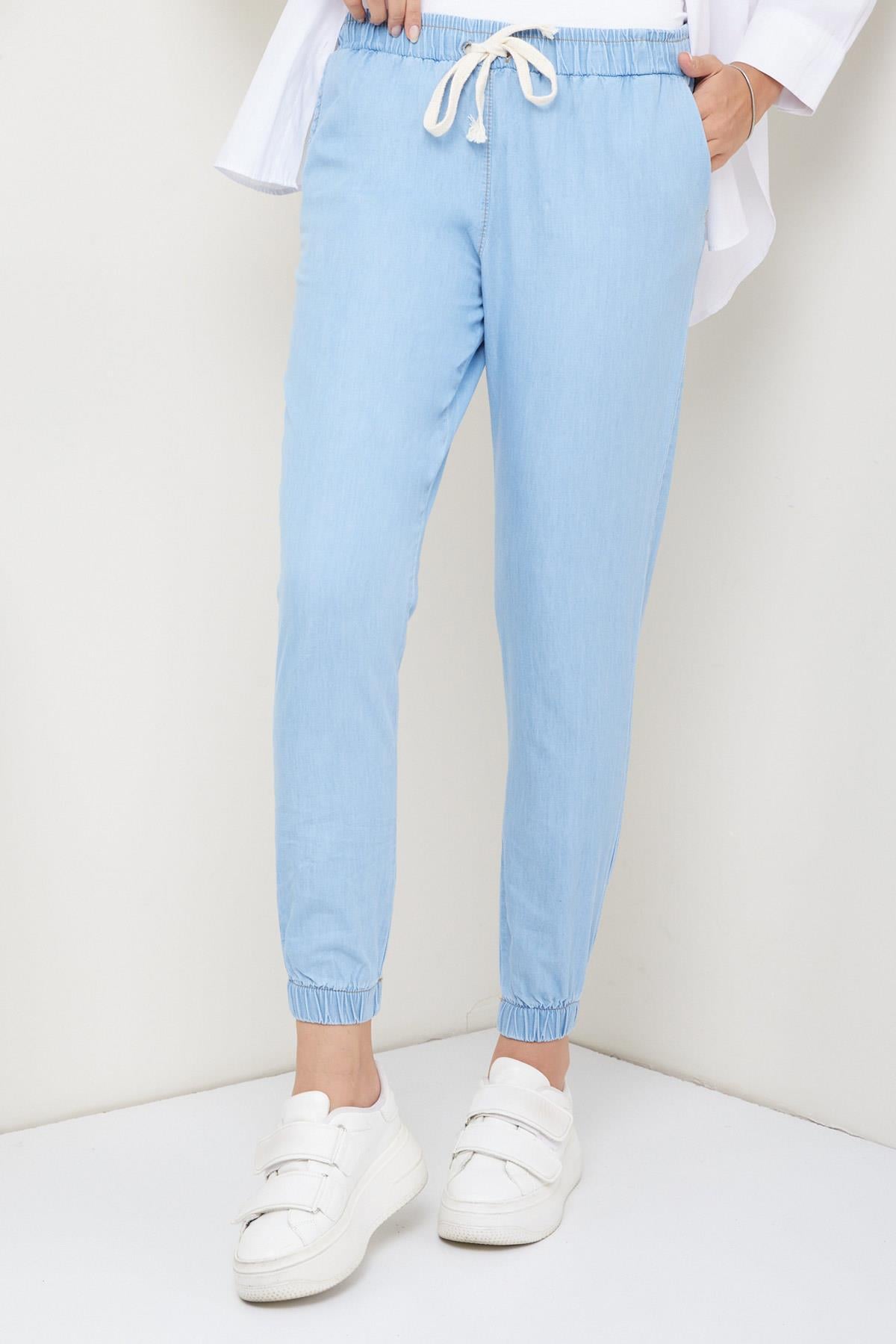 Jogger Kot Pantolon Açık Mavi HM2210