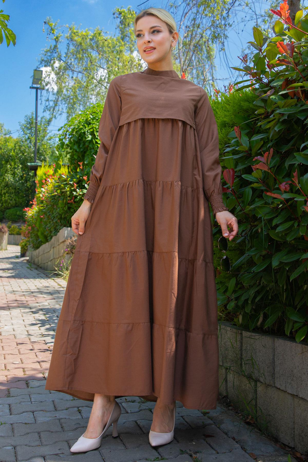 Kat Kat Elbise Kahverengi