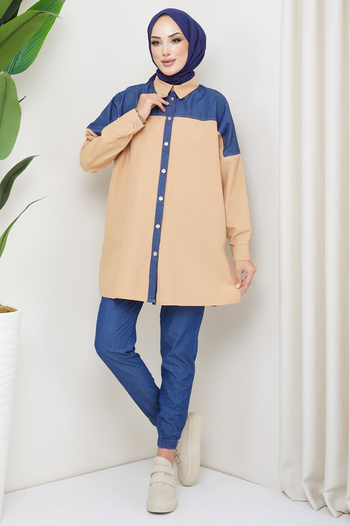 Kot Garnili Tunik Camel HM2214