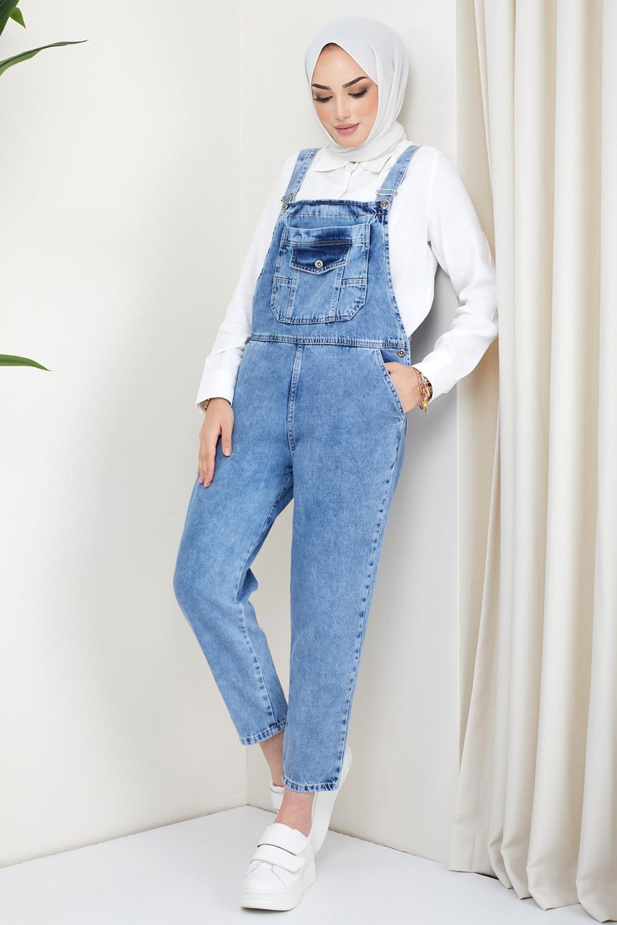 Torba Cepli Kot Salopet Mavi