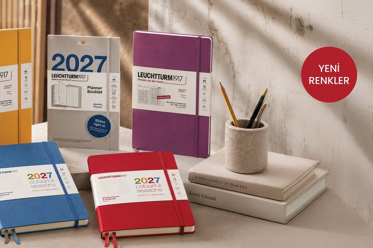 Leuchtturm1917 2027 ajandaları ön satışa açıldı, yeni renkler ve Colourful Seasons modelleri