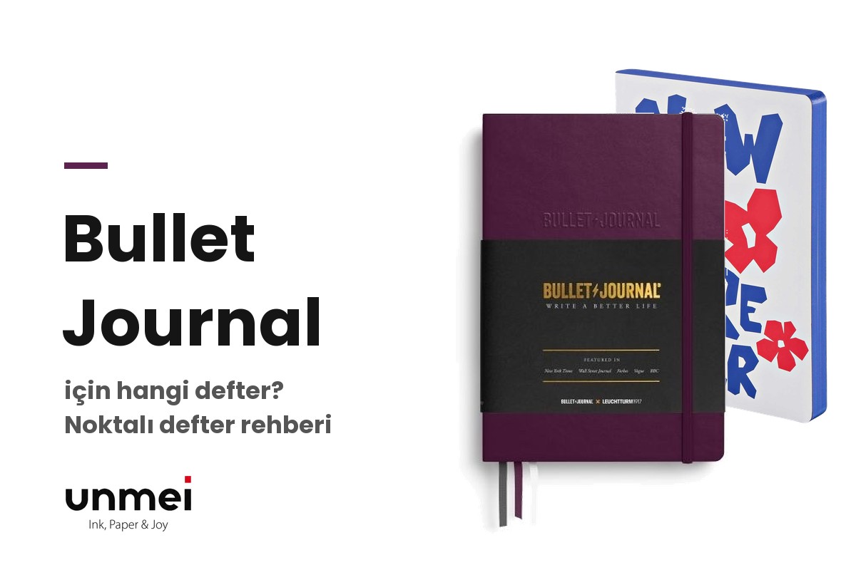 Mor Leuchtturm1917 Bullet Journal Edition 2 ve Nuuna Graphic L noktalı defter