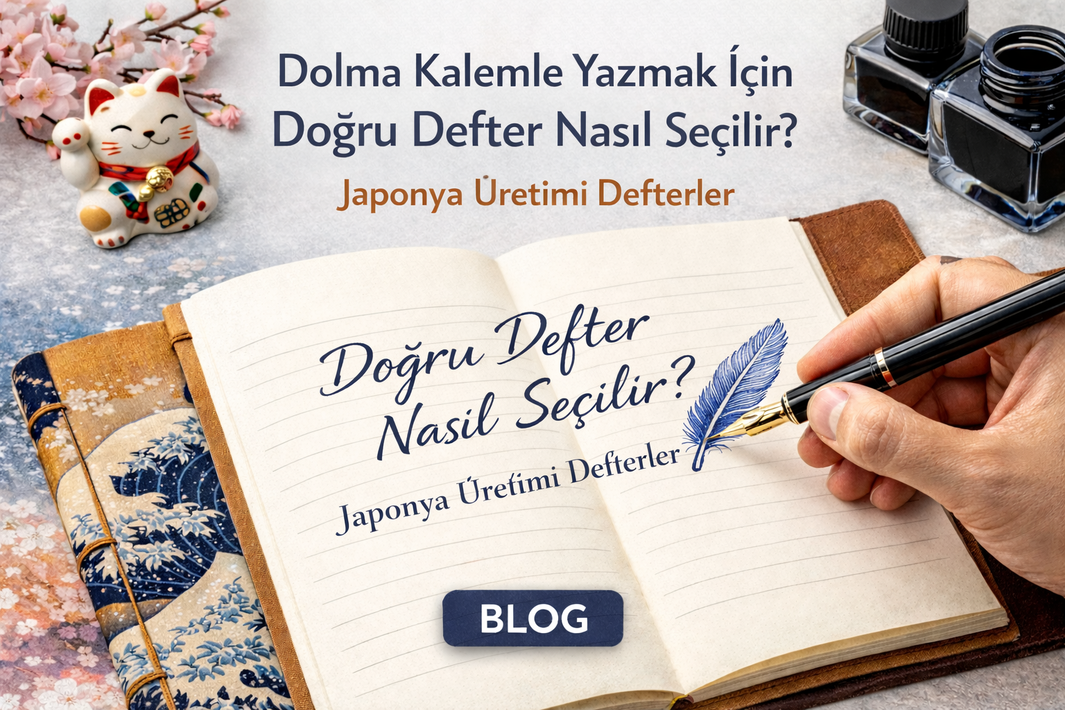 Dolma Kalemle Yazmak İçin Doğru Defter Nasıl Seçilir? Japonya Üretimi Defterler