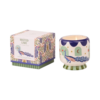 Paddywax A Dopo Luxury Artisan El Boyaması 226g Mum  - Peacock - Misted Lime