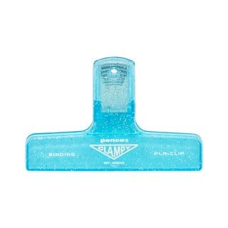 Penco Clampy Glitter Plastic Klips Light Blue