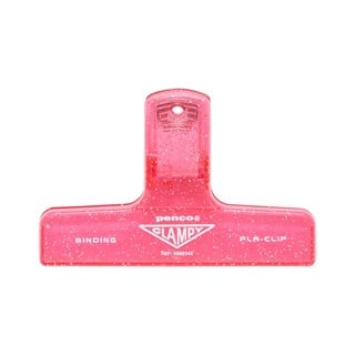 Penco Clampy Glitter Plastic Klips Pink