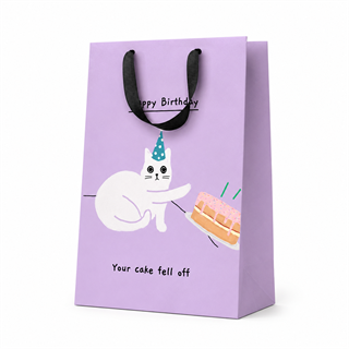 Ohh Deer Ken The Cat Tasarımı Büyük Hediye Çantası Your Cake Fell Off 9636