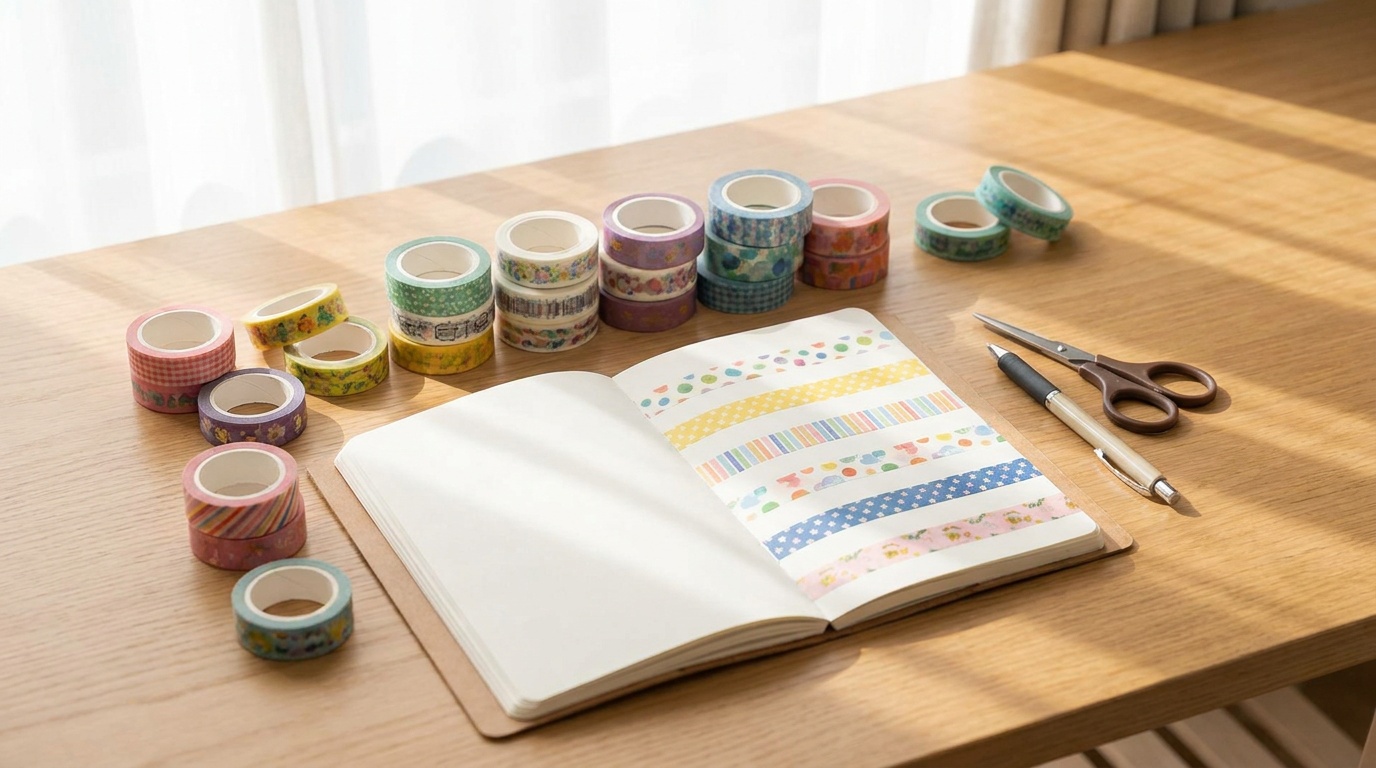 washi bant nedir,washi bant kullanımı,washi bant türkiye,journaling malzemeleri