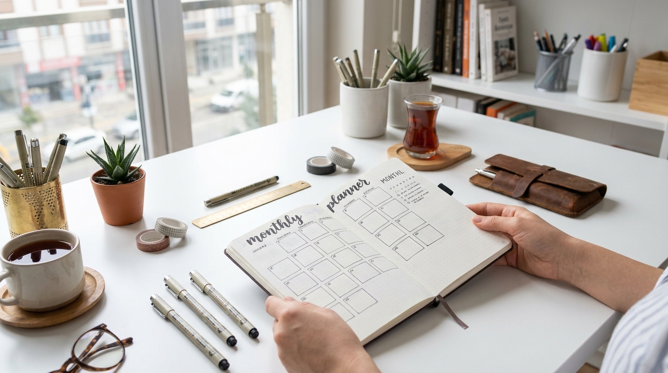 bullet journal nedir,bullet journal nasıl yapılır,bullet journal türkiye,bujo başlangıç
