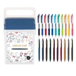 Zebra Sarasa 0.5mm Z BOX 25'li Jel Kalem Seti Plastik Çantalı Set