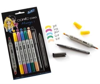 Copic Ciao Marker Çizim Kalemi Seti 5+1 Set Manga 1