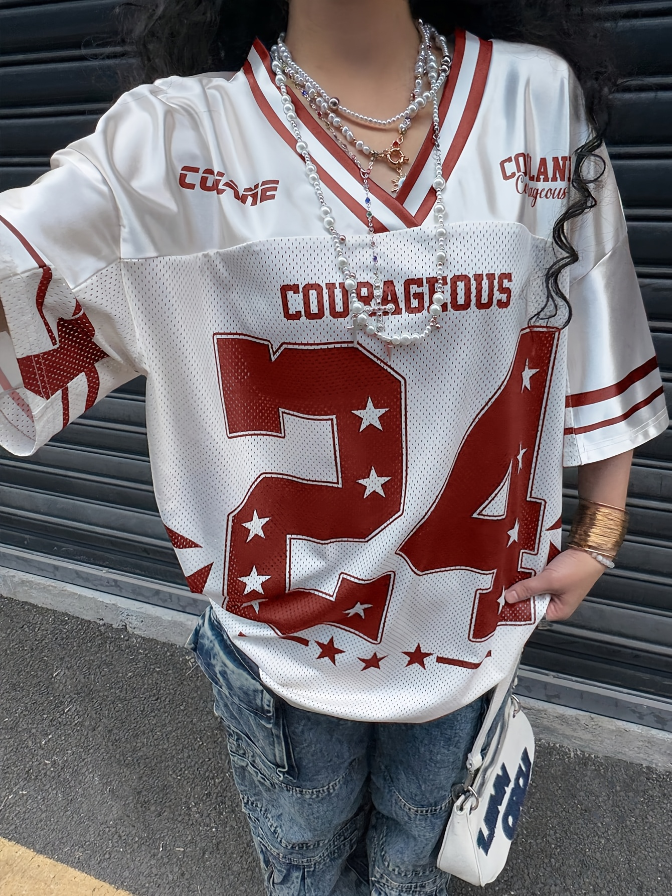 24 White Jersey Detail Unisex Jersey Forma