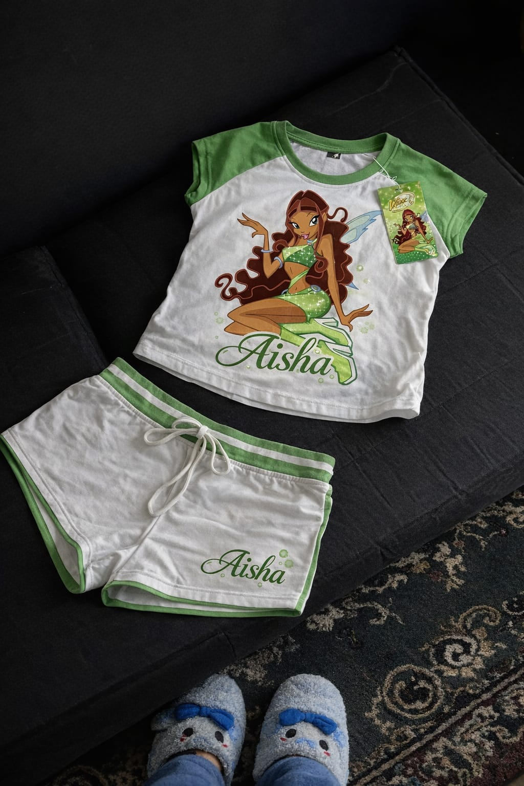 Aisha Yeşil Şort T-shirt Takım