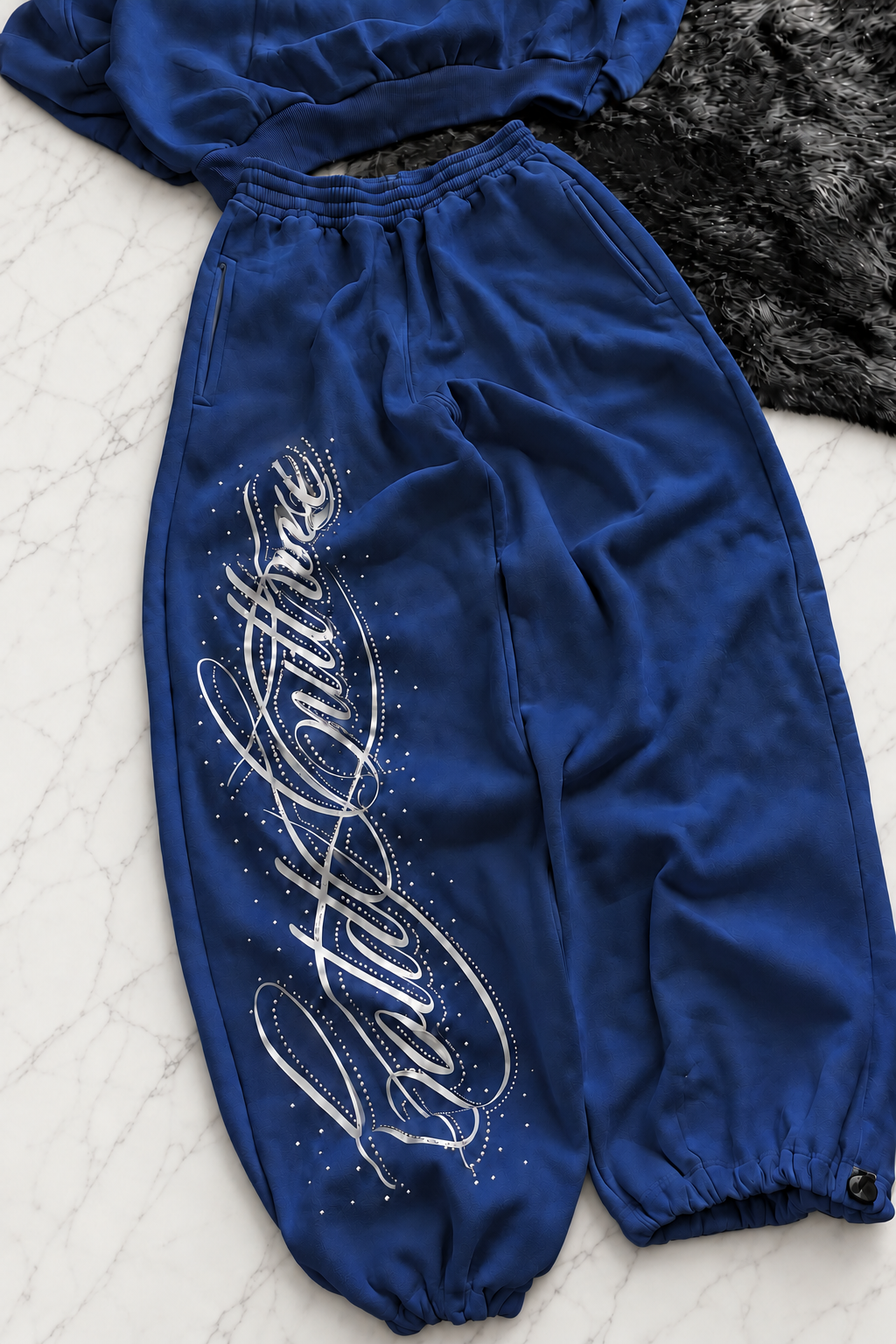 Angel Taşlı Baggy Unisex Eşofman Altı