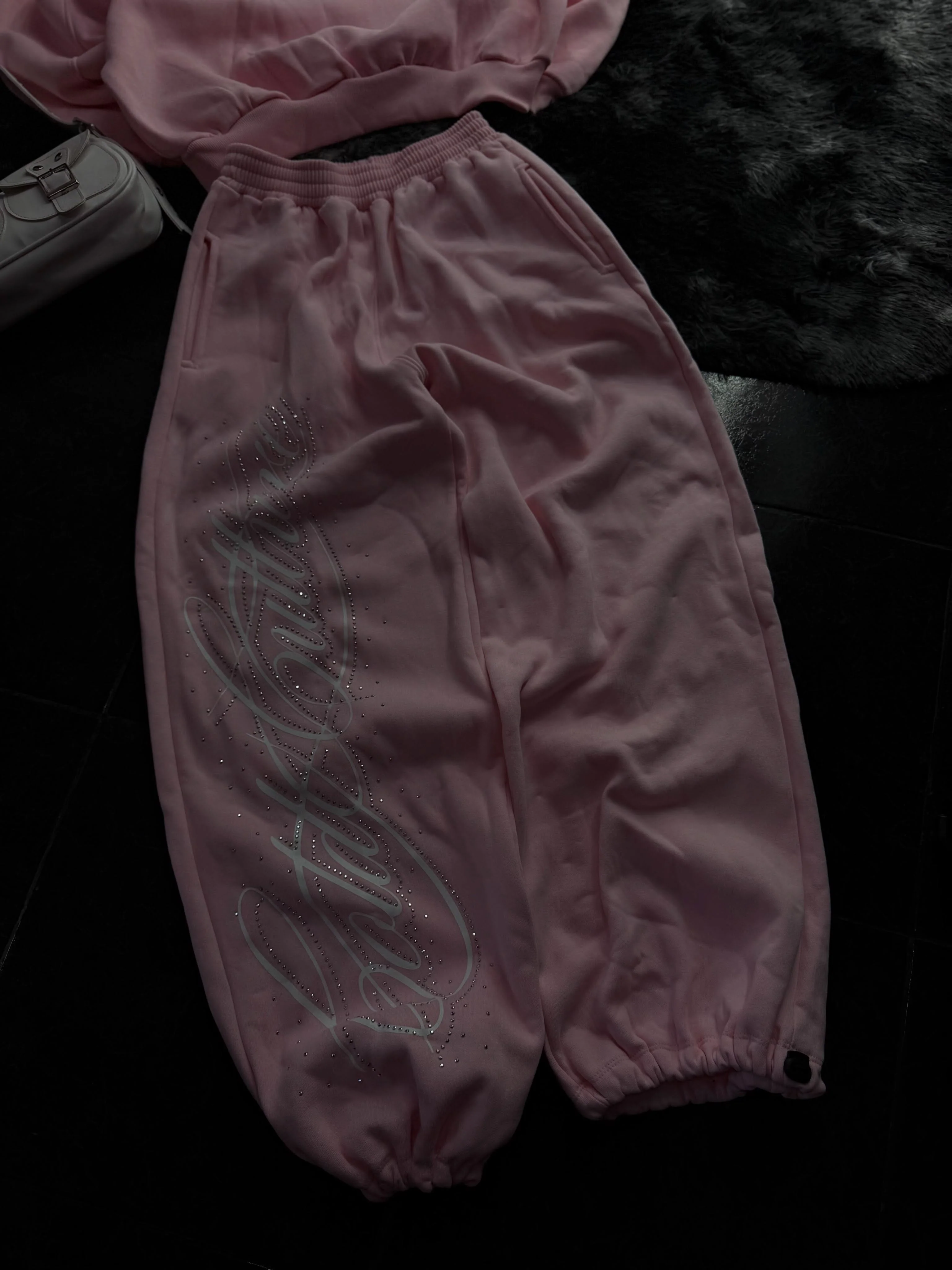 Angel Taşlı Baggy Unisex Eşofman Takımı