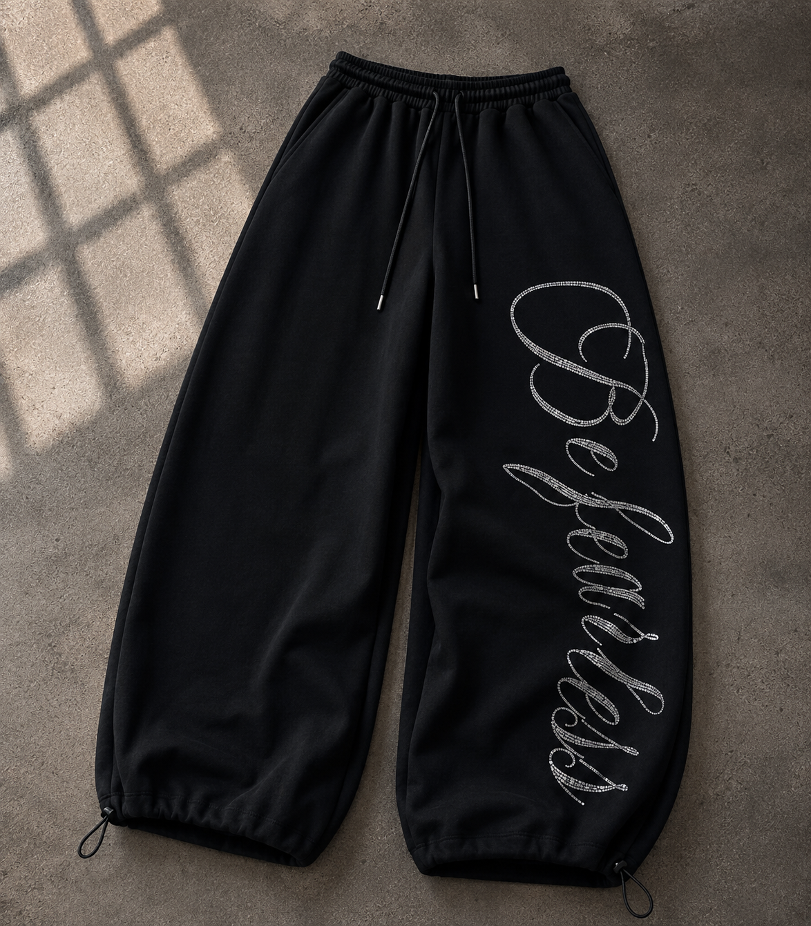 Baddie Detaylı Baggy Unisex Eşofman Altı