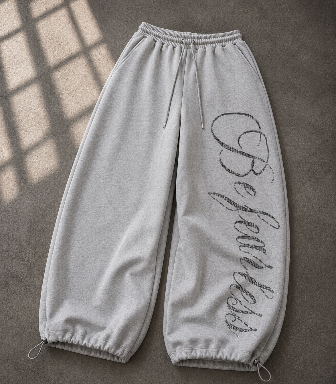 Baddie Detaylı Baggy Unisex Eşofman Altı