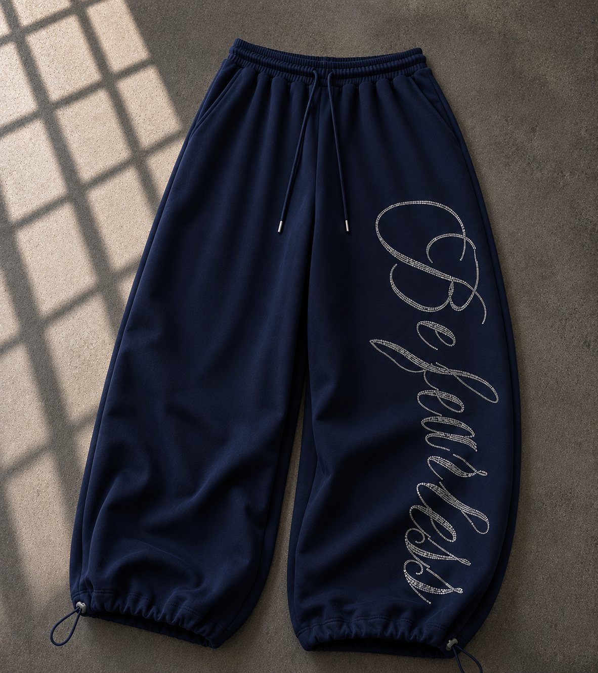 Baddie Detaylı Baggy Unisex Eşofman Altı