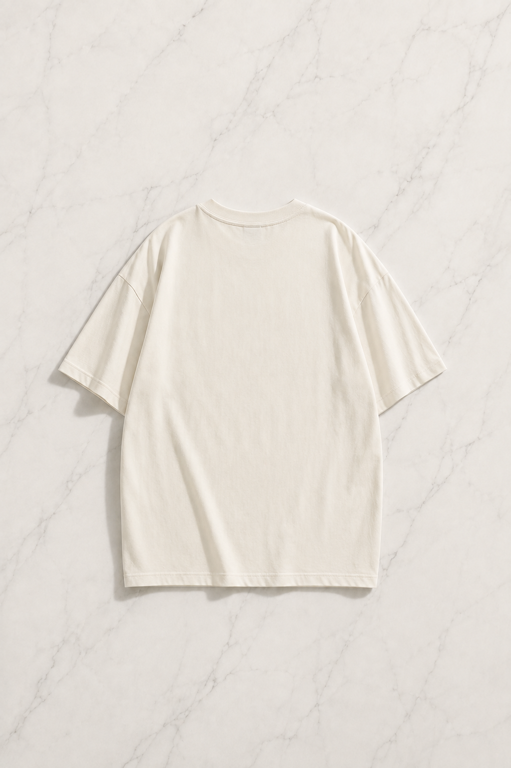 Beyaz Dengfuyun Hip Hop Kısa Kol Oversize T-Shirt