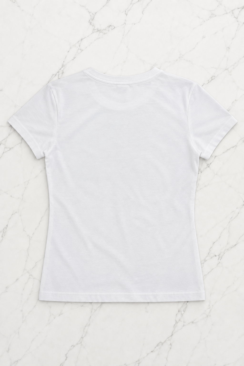 Beyaz Girl İn Flowers Kısa Kollu Crop
