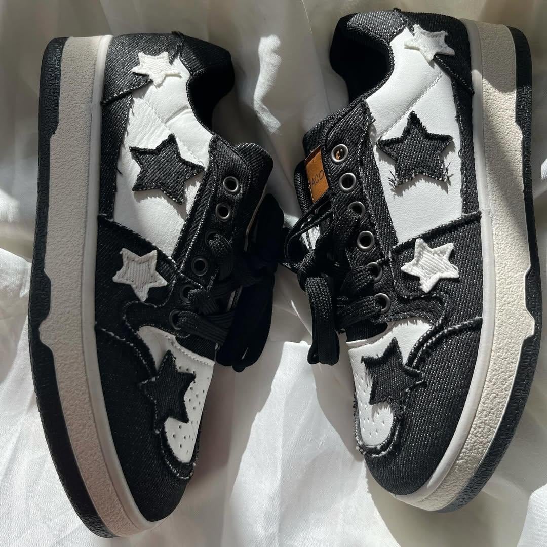 Black Star Lovely Desenli Unisex Ayakkabı
