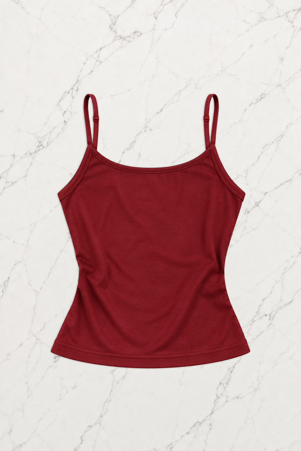 Bordo Skull Ambition Gotik Rose Y2K Askılı Crop