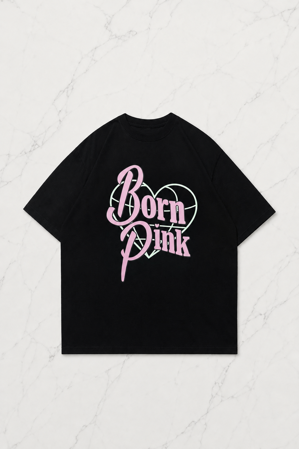 Born Pink Detail Oversize Unisex T-shirt