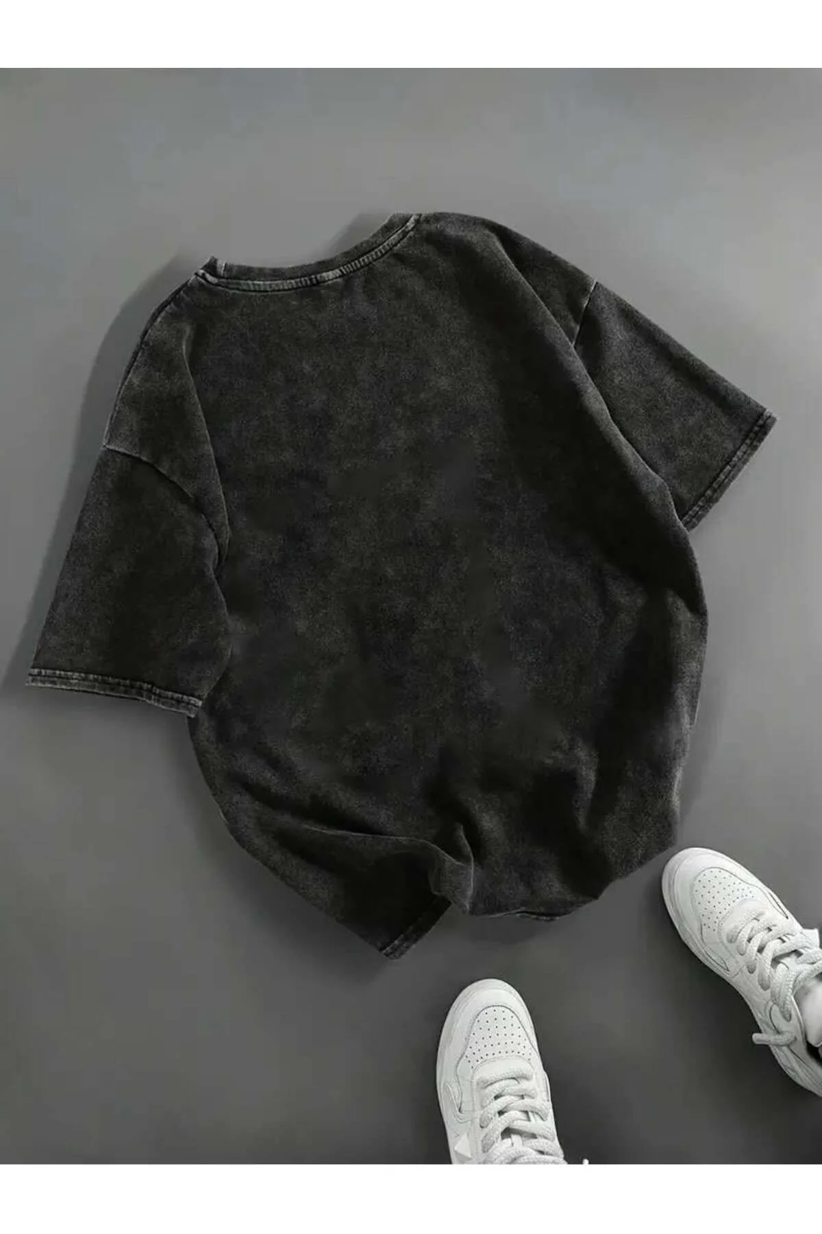 Brr Brr Patamin Baskılı Yıkamalı Vintage Unisex Oversize T-Shirt
