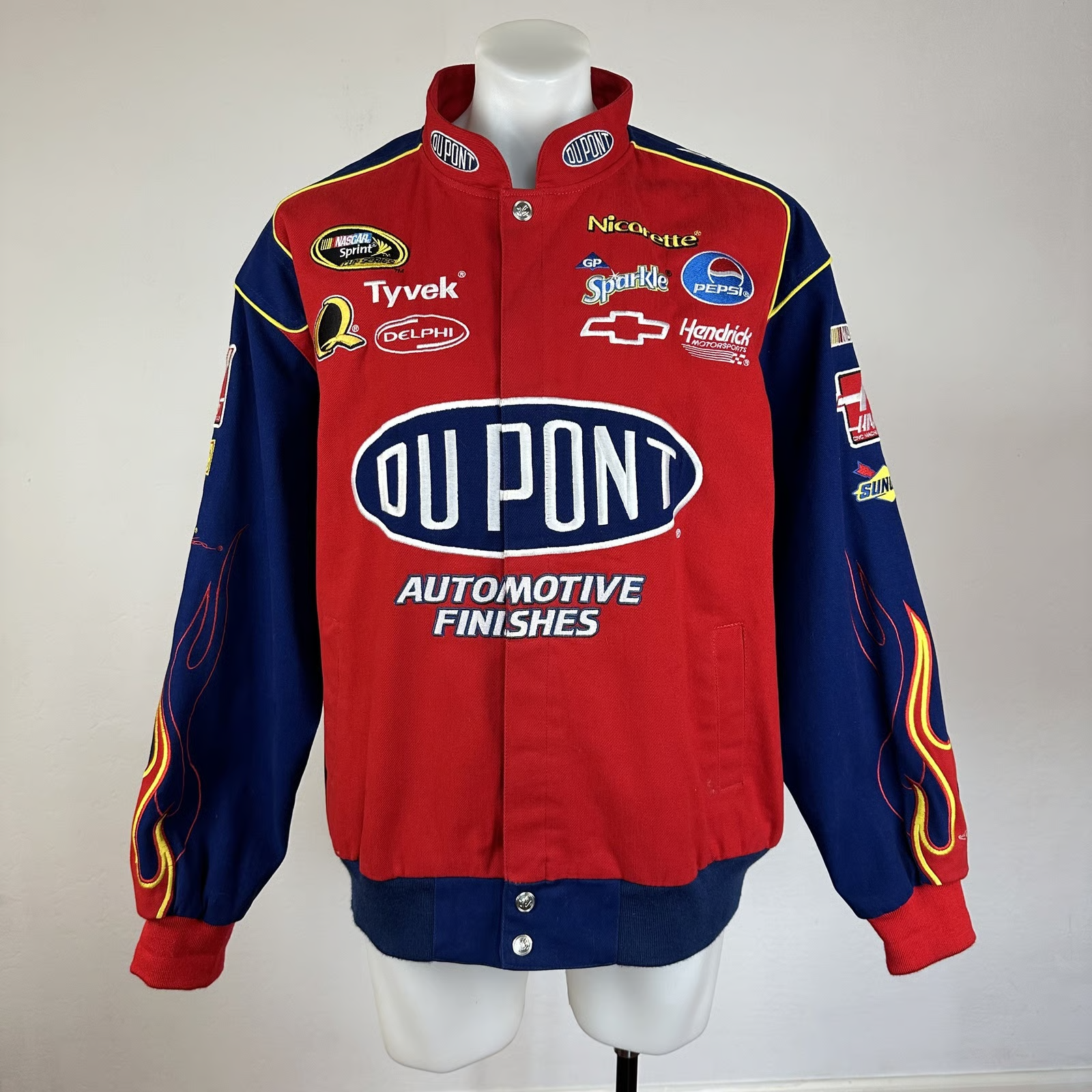 Vintage Jeff Gordon Yarış Snap Ceket - 