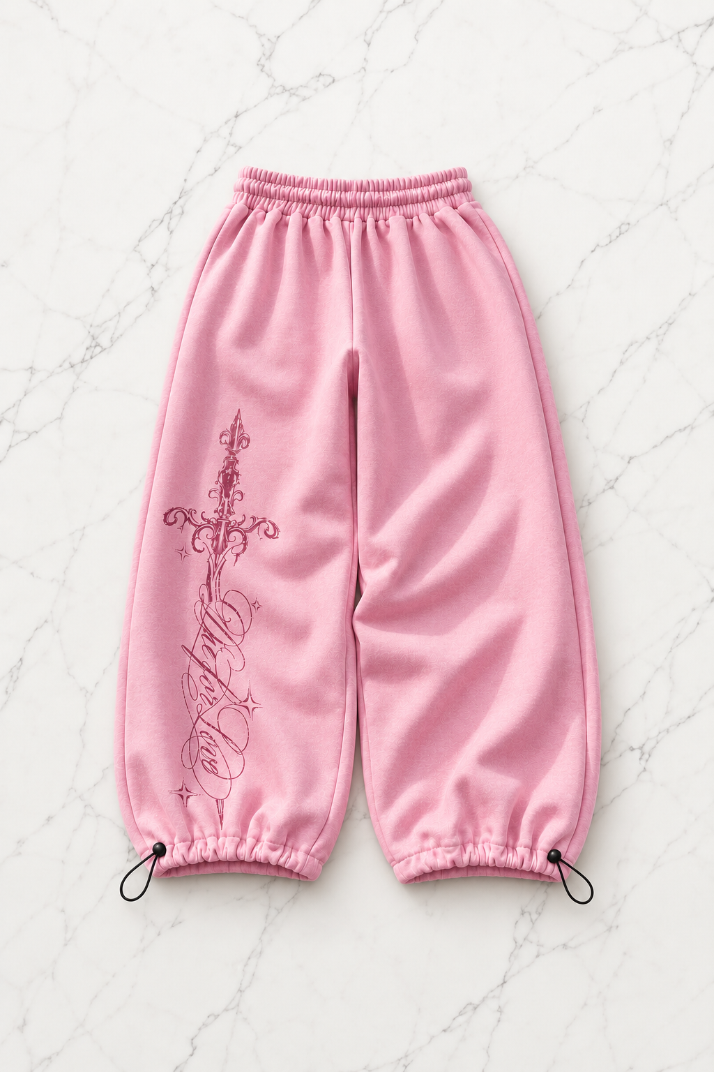 Defeat Gothic Detaylı Baggy Unisex Eşofman Altı