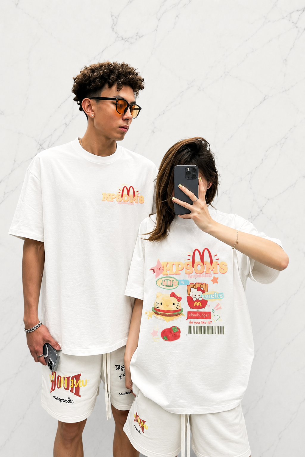 (Erkek) M Hpsomo Oversize Unisex T-shirt