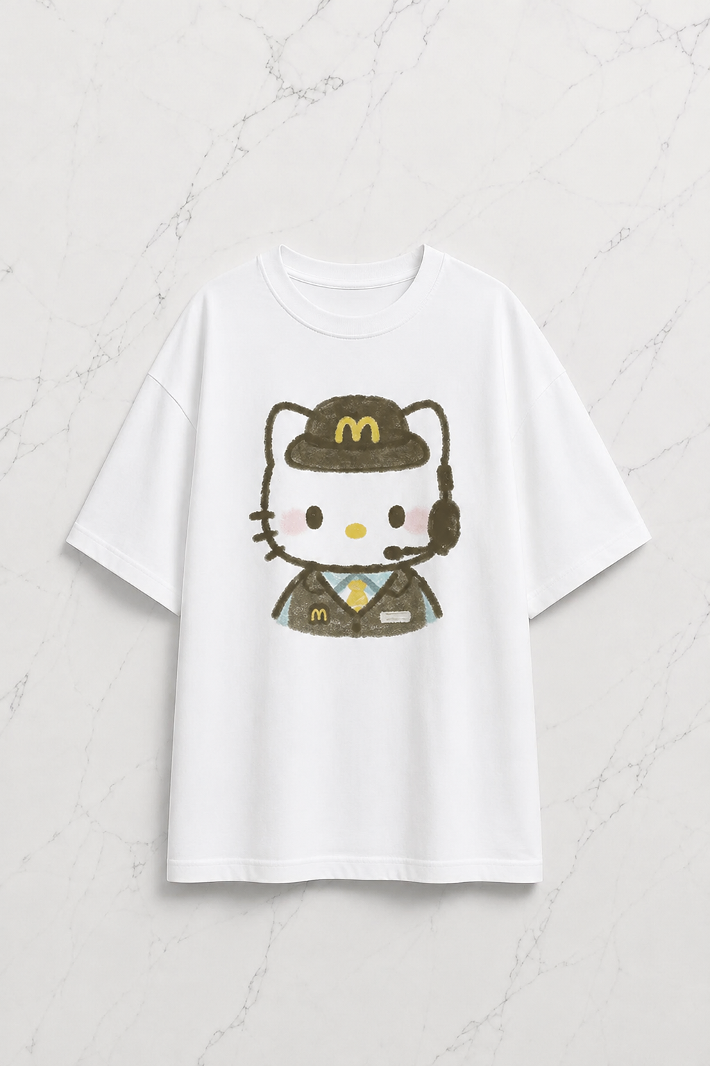 (Erkek) Mc Kitty Oversize Unisex T-shirt