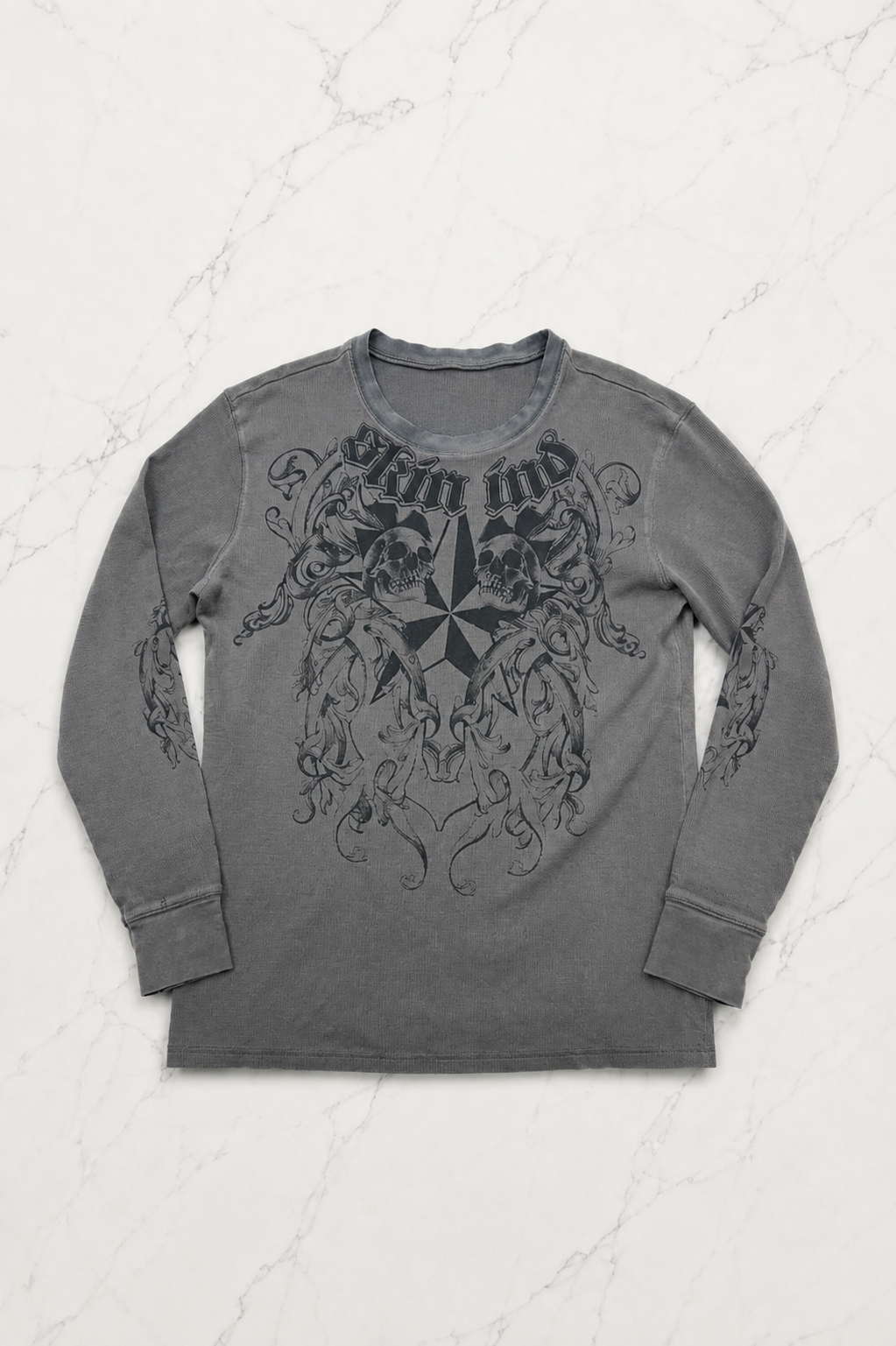 Füme Skin Ind Skull Gotik Unisex Sweatshirt