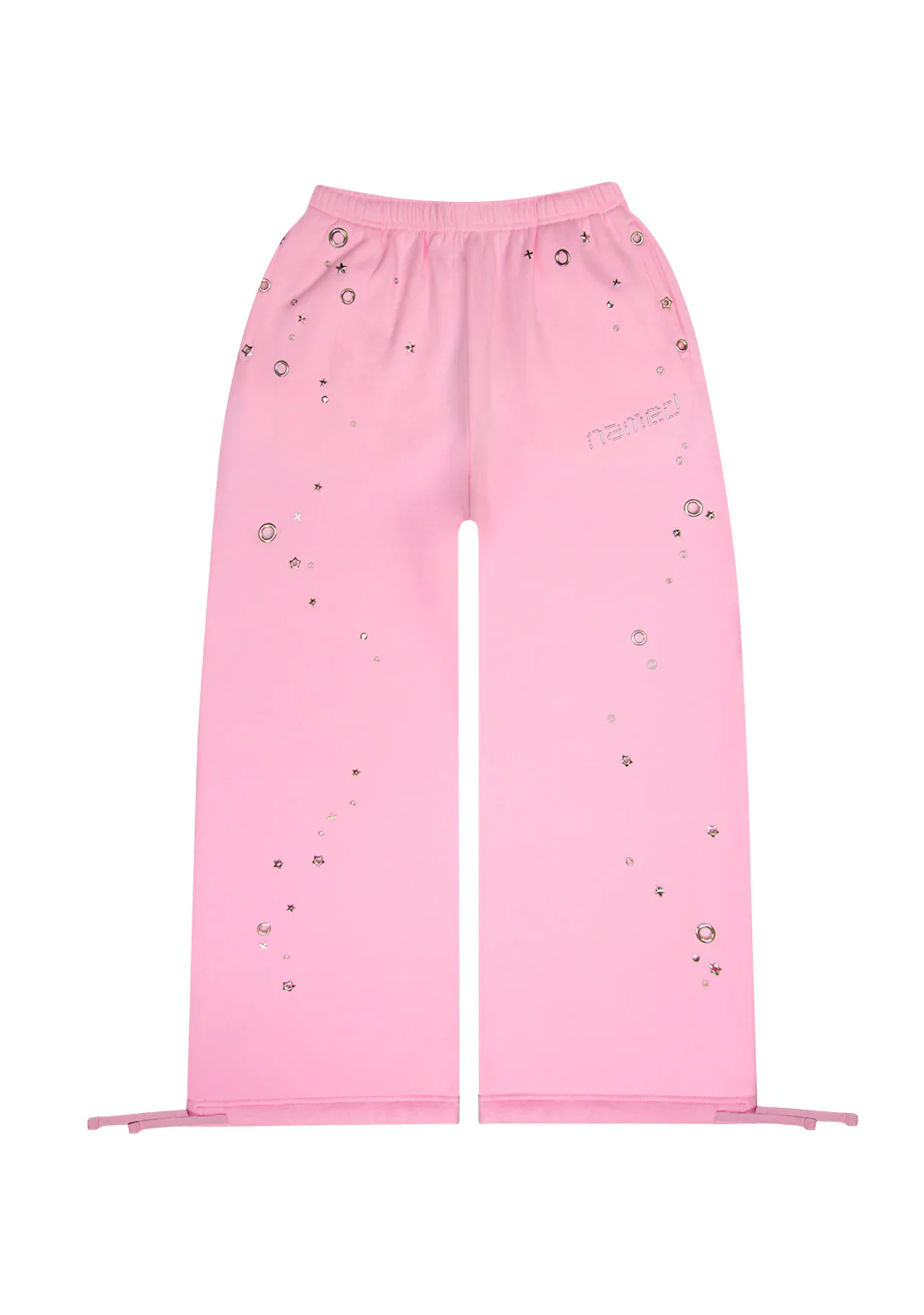 Glithch Eyelet Oversize Pink Eşofman Takımı