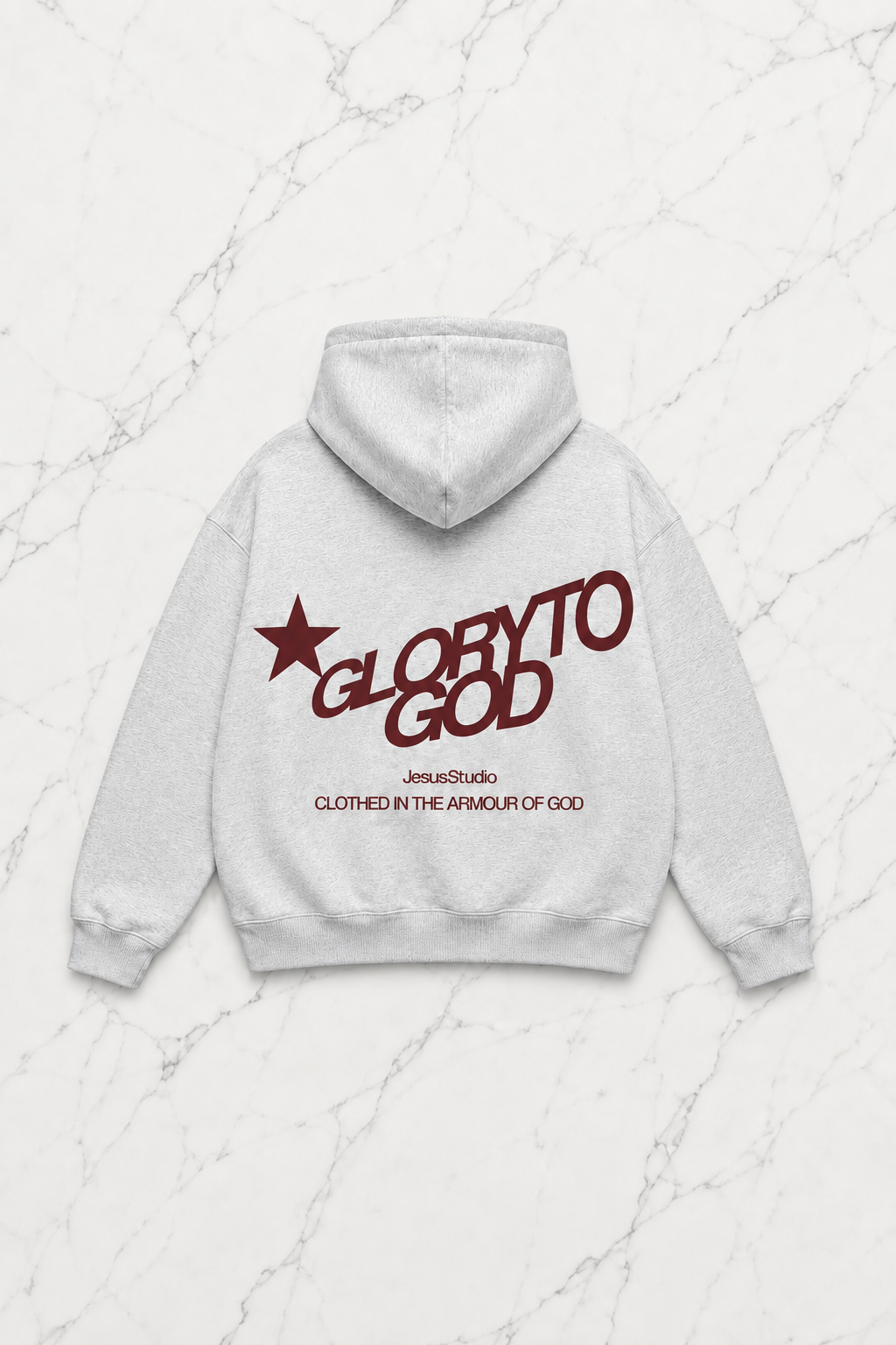 Grey Sırt Gloryto God Sweatshirt