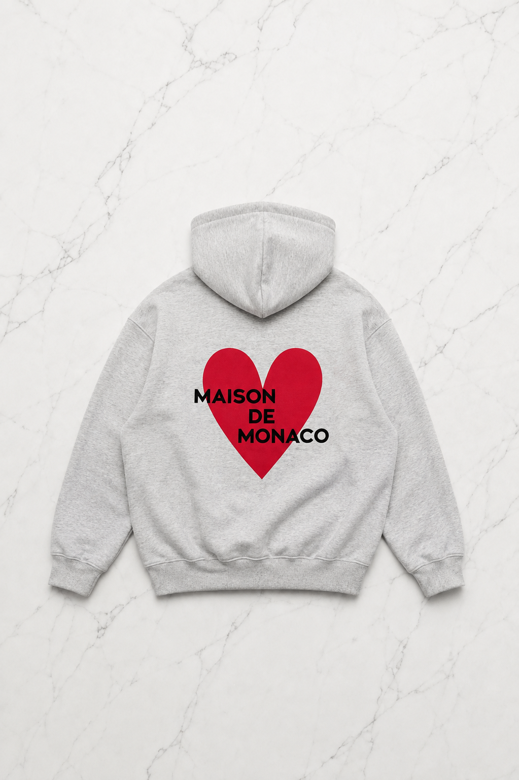 Grey Sırt Heart Maıson Sweatshirt