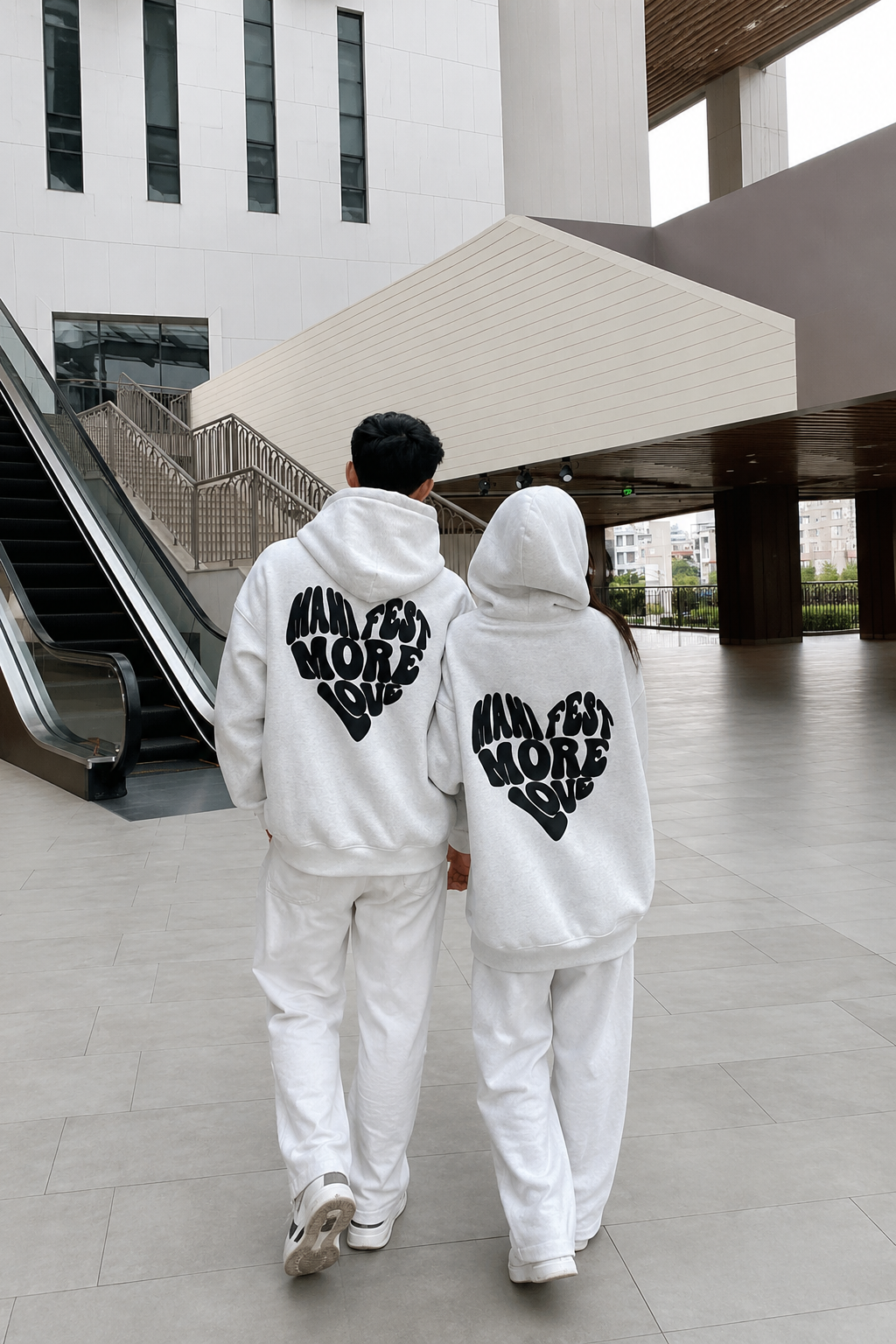 Grey Sırt Manifest More Love Sweatshirt
