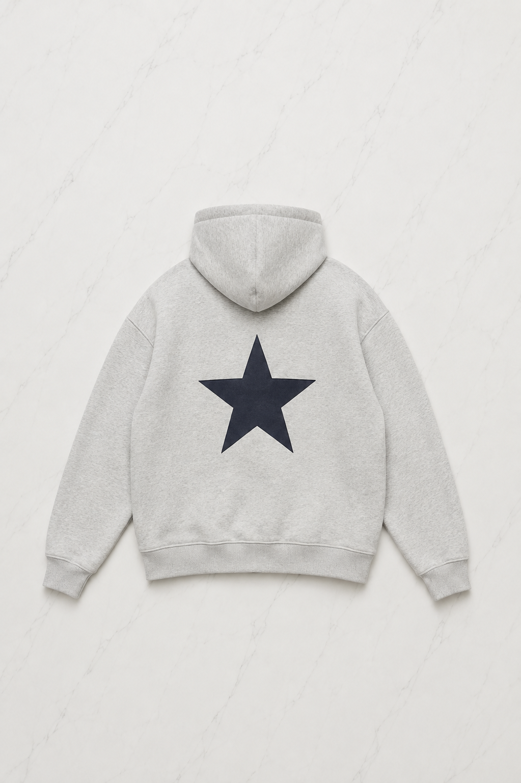 Grey Sırt Navy Blue Star Sweatshirt