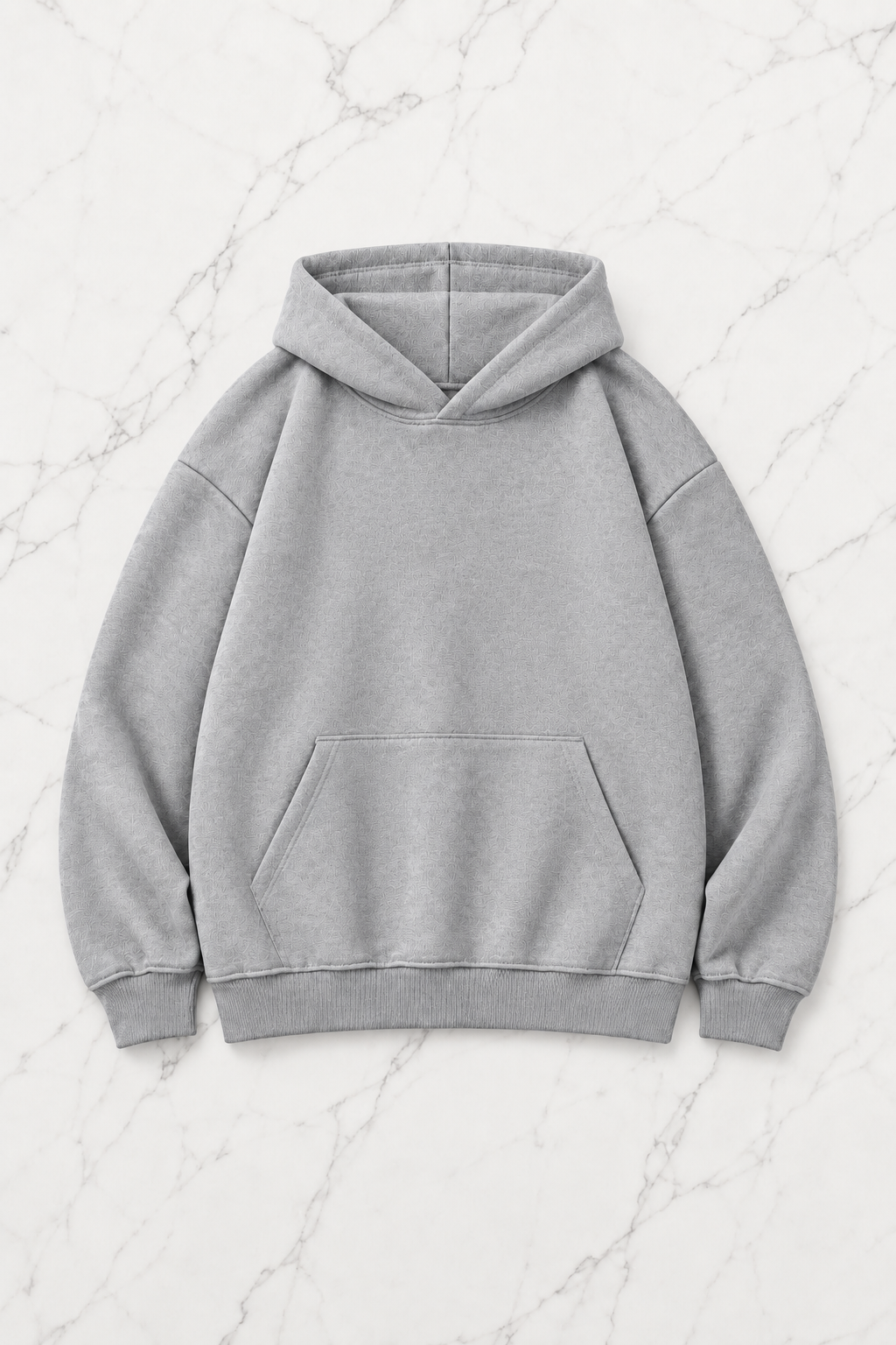 Gri Melek Parıltılı Taş Detaylı Oversize Sweatshirt