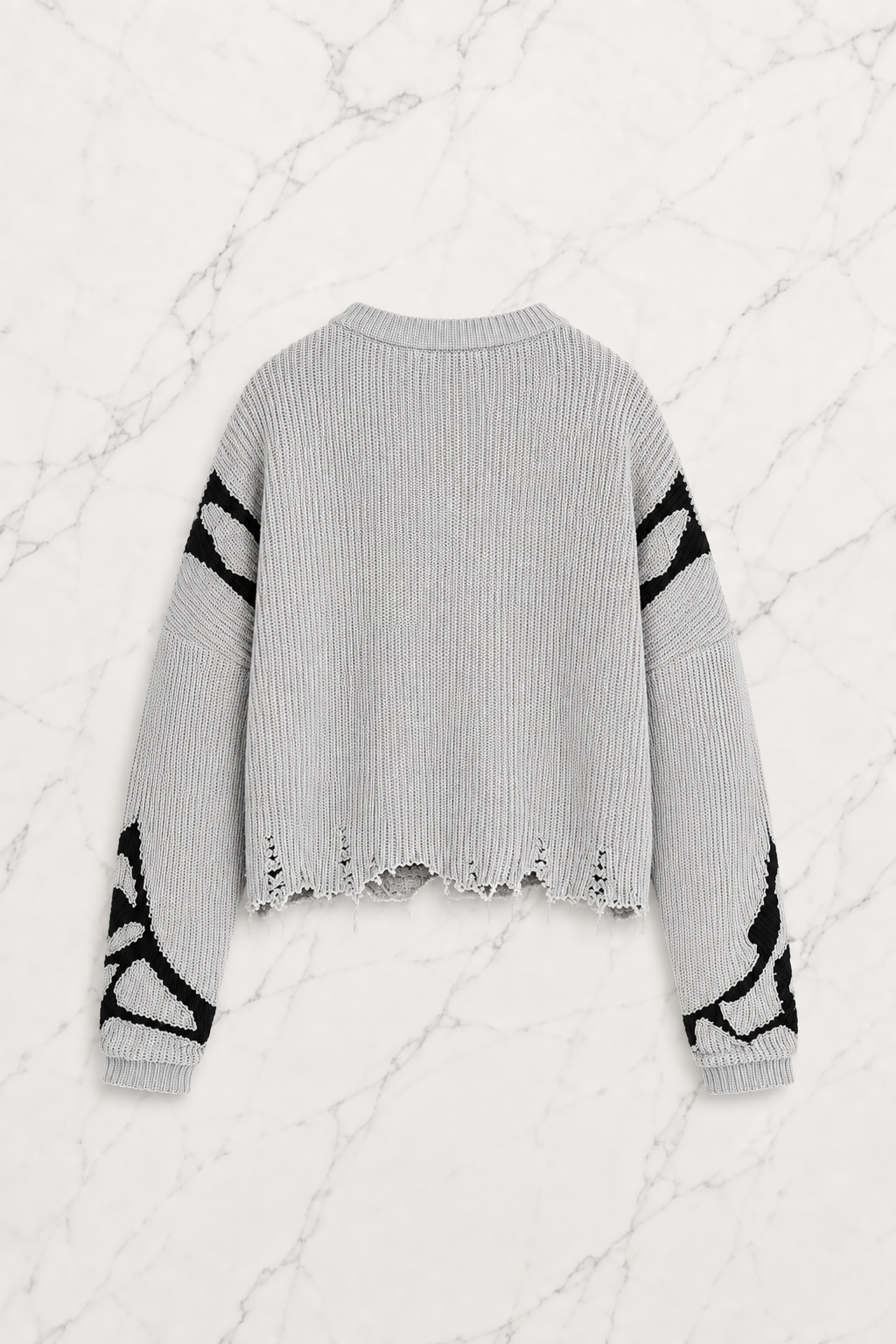Gri Vintage Aesthetic Selves Oversize Kazak
