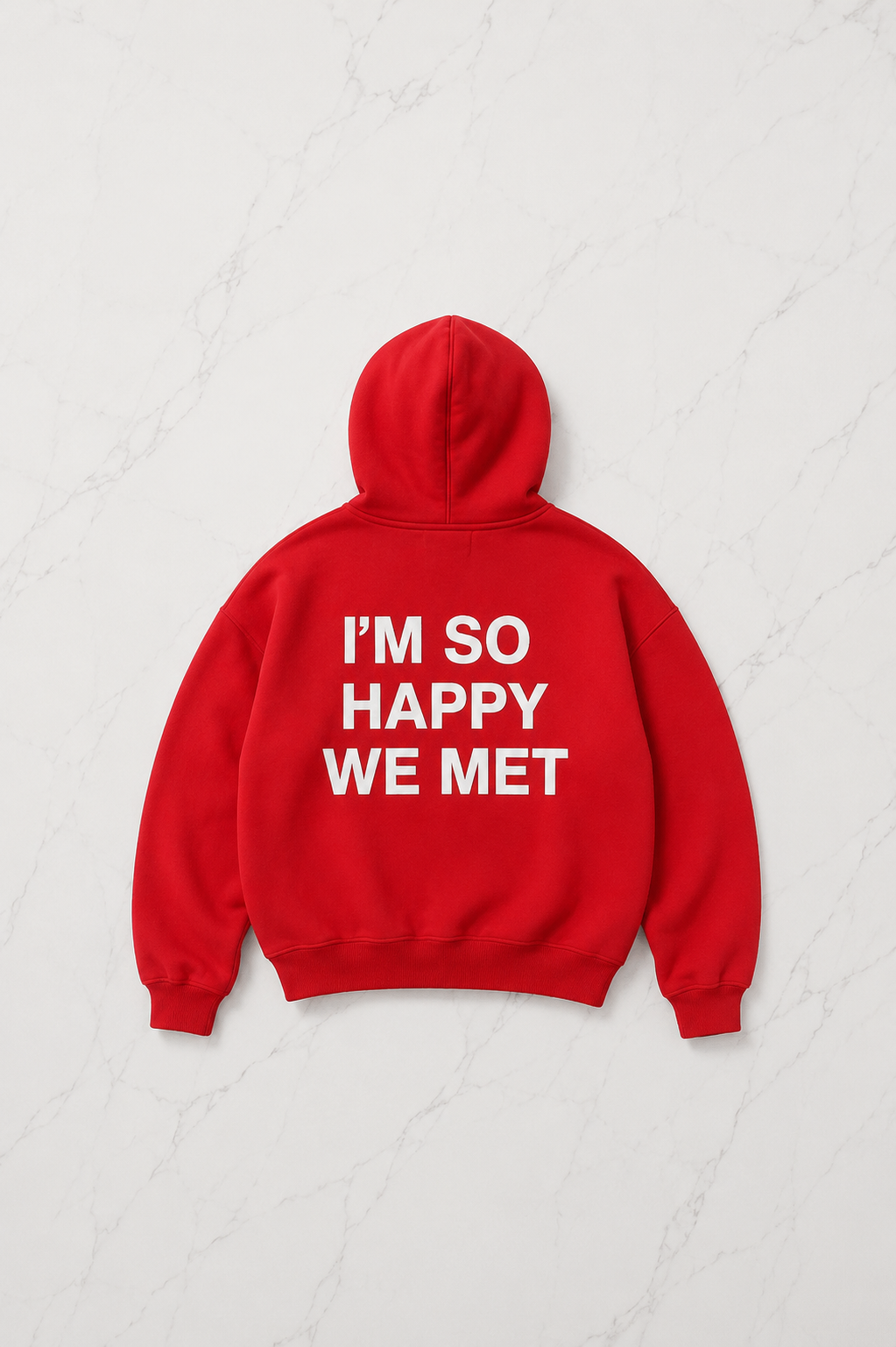 Happy to Met Oversize Sweatshirt