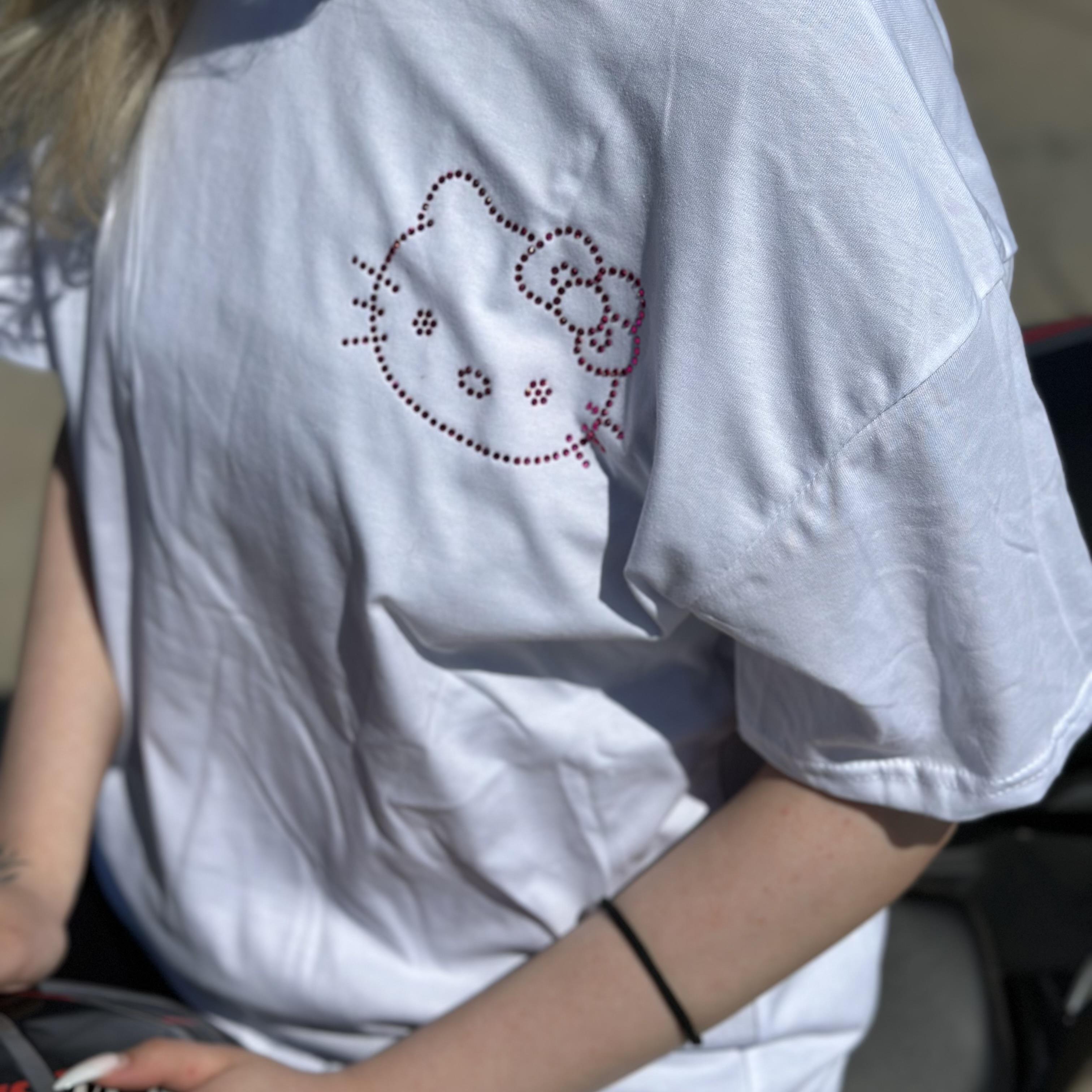 Hello Kitty Beyaz Oversize T-shirt