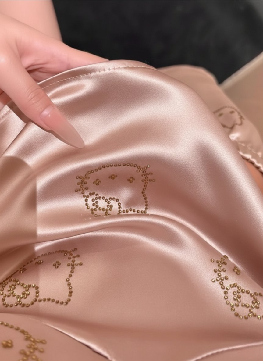 Hello Kitty Taş Detaylı Şık Homewear Pijama Takımı Pembe