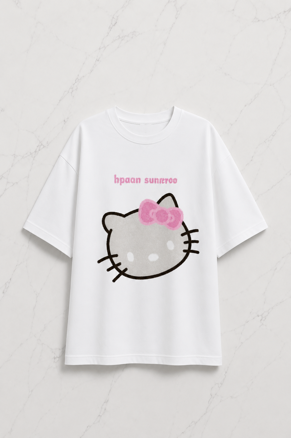 (Kadın) Kitty Cat Oversize Unisex T-shirt